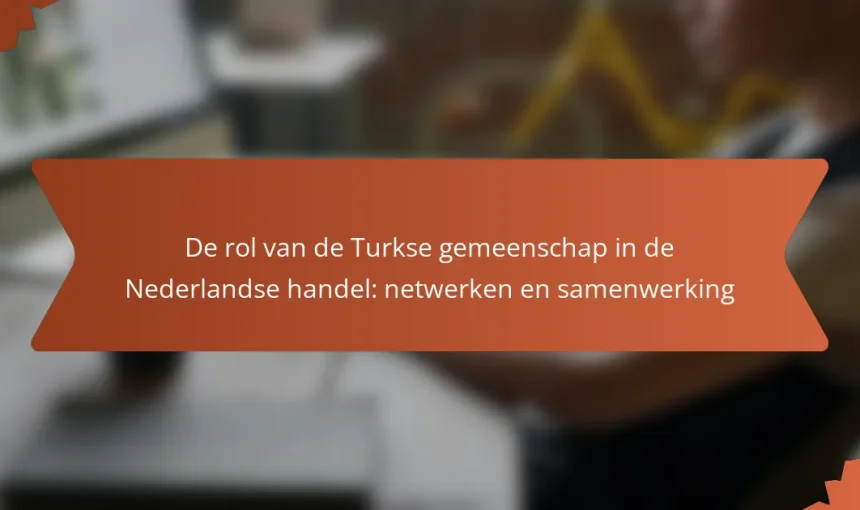 De rol van de Turkse gemeenschap in de Nederlandse handel: netwerken en samenwerking