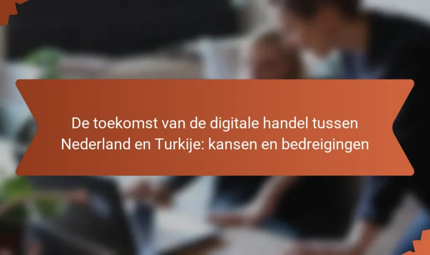 De toekomst van de digitale handel tussen Nederland en Turkije: kansen en bedreigingen